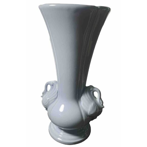 Vintage CHADWICK Double Swan Powder Blue Vase - Picture 10 of 11